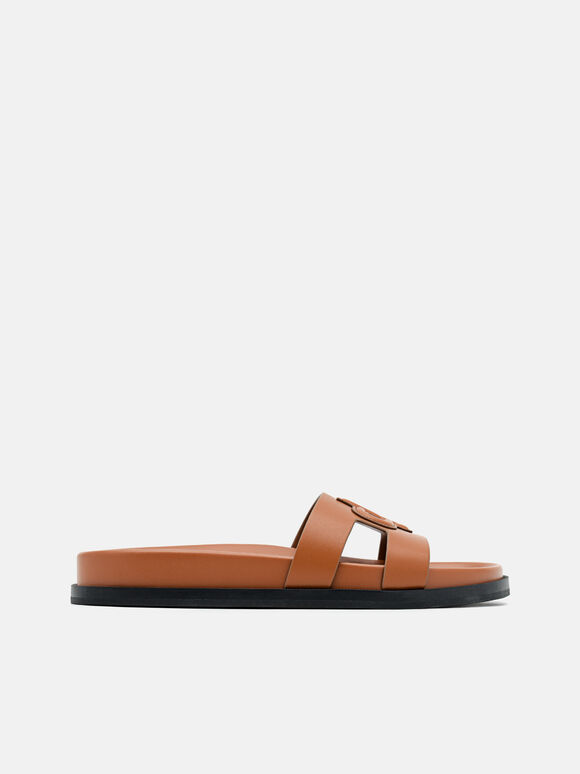PEDRO Icon Leather Sandals, Cognac, hi-res