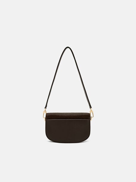 Duet Calf Hair Shoulder Bag, , hi-res