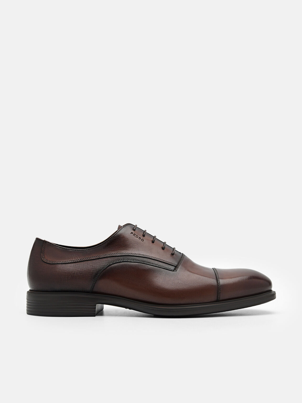 Sepatu Altitude Lightweight Kulit Saffiano Oxford, , hi-res