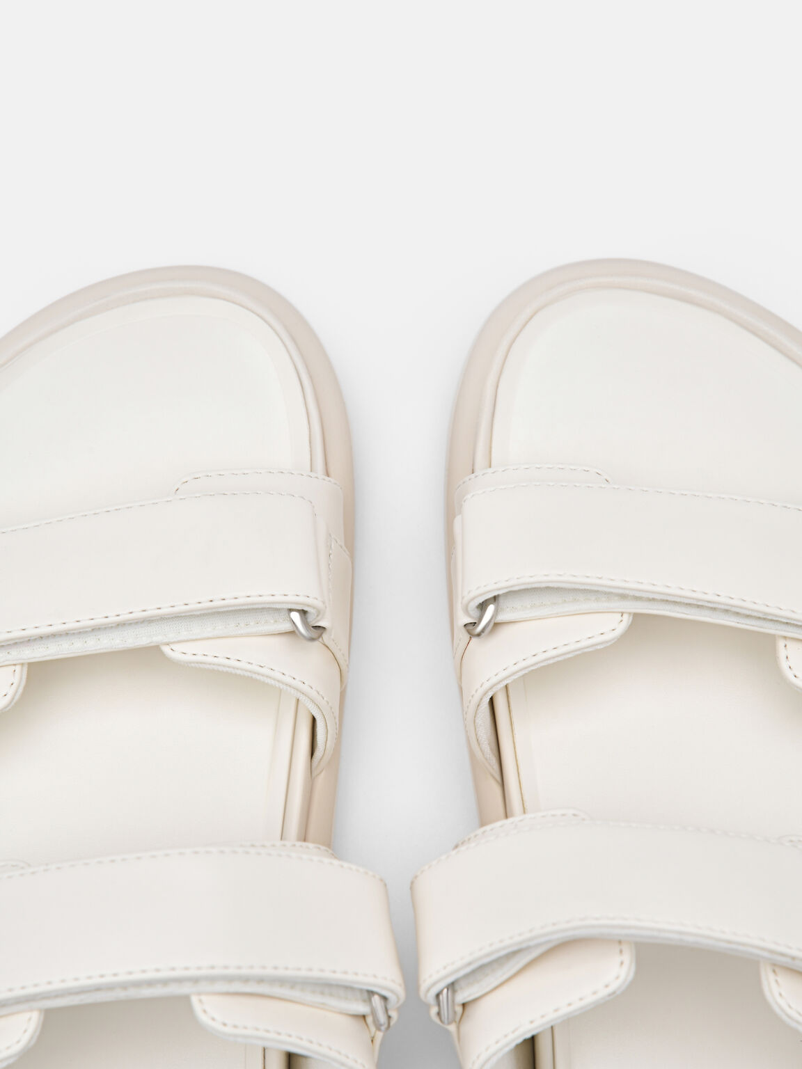 Sandal Slip-On Chalk Velcro, , hi-res
