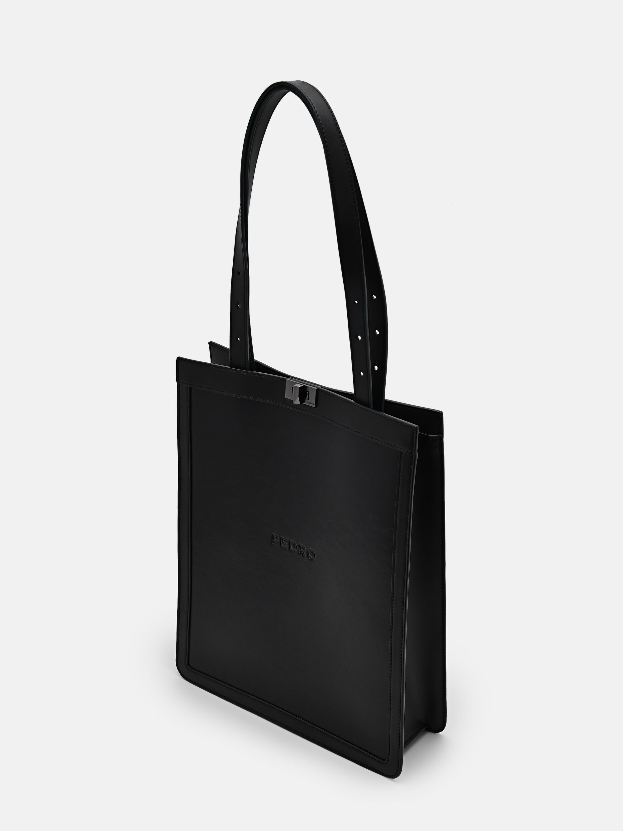 ★PEDRO Edge Tote Bag トート ショルダーバック/送料込 Black Edge Tote Bag - PEDRO ID