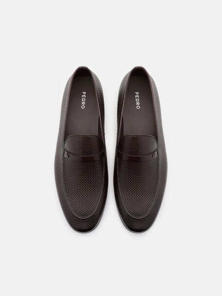 Woven Leather Loafers, 