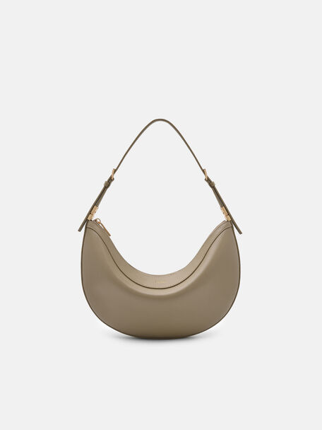 Jatte Leather Crescent Shoulder Bag, , hi-res