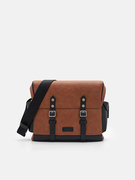 Jones Messenger Bag, Cognac, hi-res