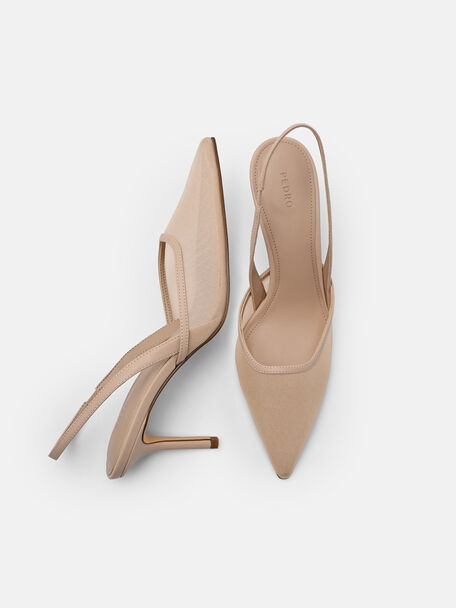 Sepatu Hak Slingback Jaring, , hi-res