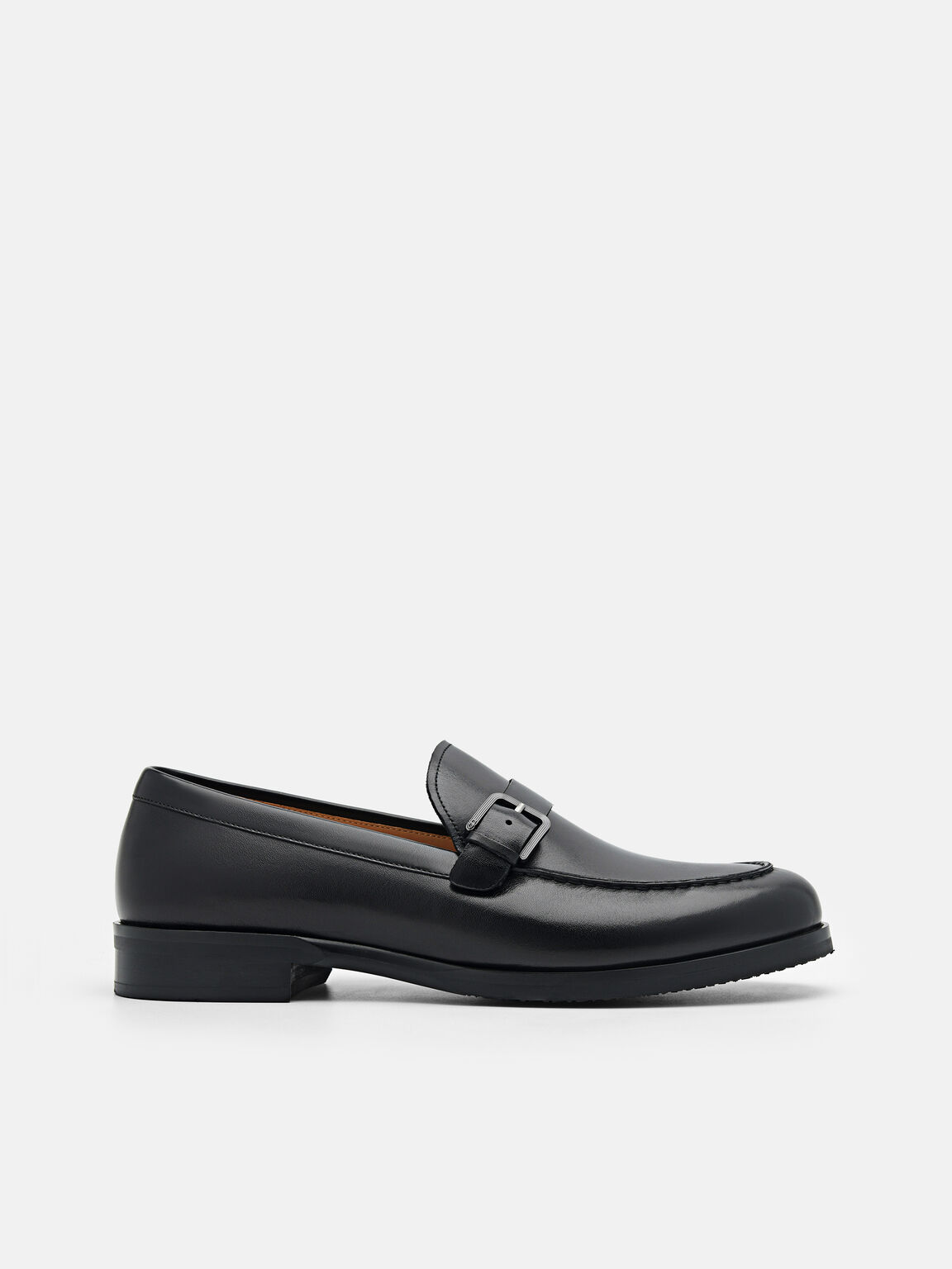 Gio Leather Loafers, Black, hi-res