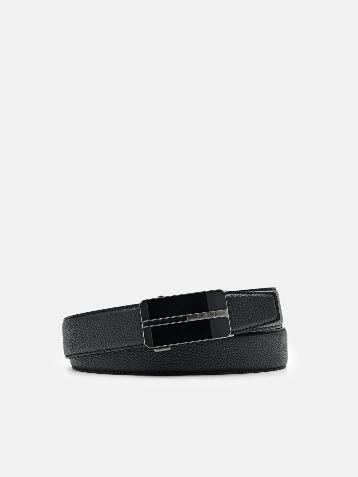 Sabuk Otomatis Kulit Embossed, , hi-res