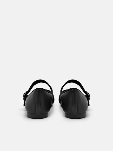 PEDRO Icon Leather Heel Sandals, Black