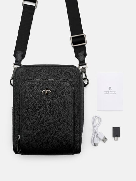 Fingerprint Lock Crossbody Bag, , hi-res
