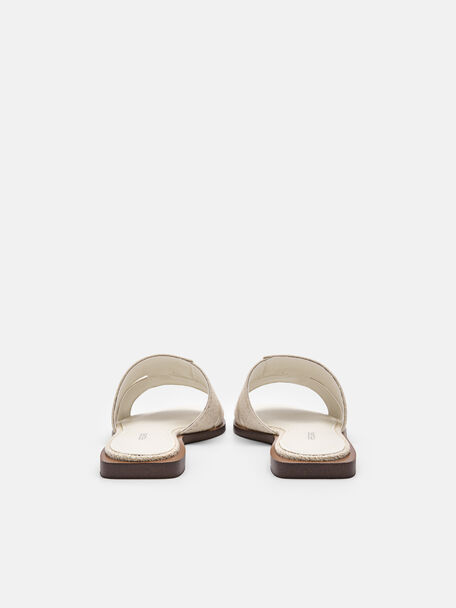 PEDRO Icon Leather Heel Sandals, Black