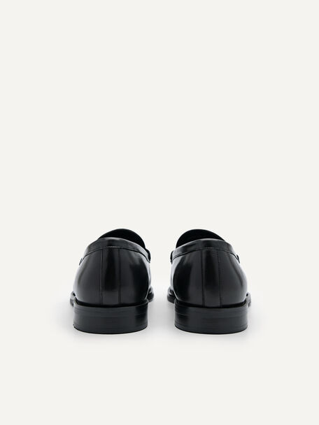 PEDRO Icon Leather Heel Sandals, Black