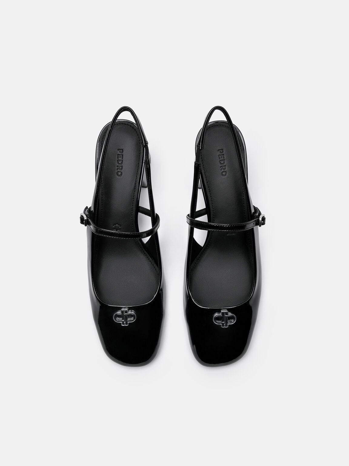 PEDRO Studio Pumps Slingback Kulit Patent, 