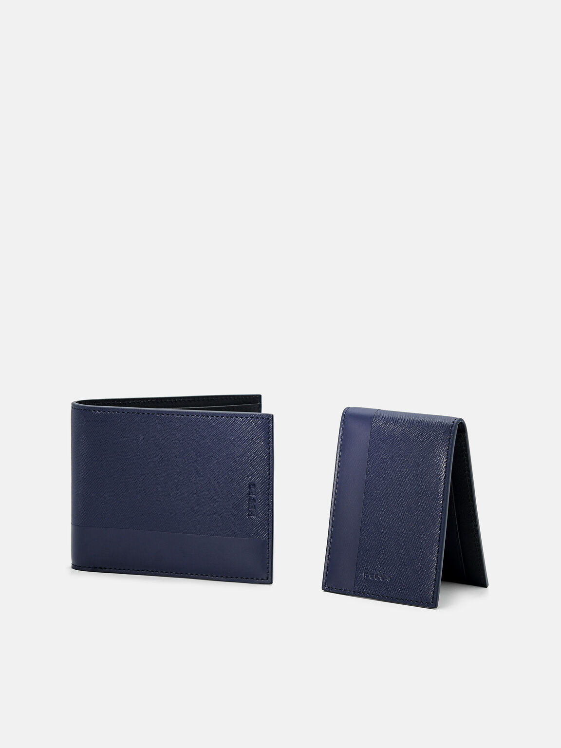 Saffiano Leather Bi-Fold Wallet with Insert, 