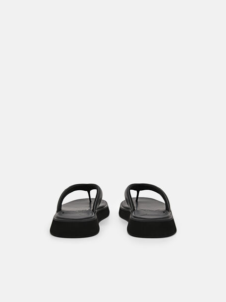PEDRO Icon Leather Heel Sandals, Black