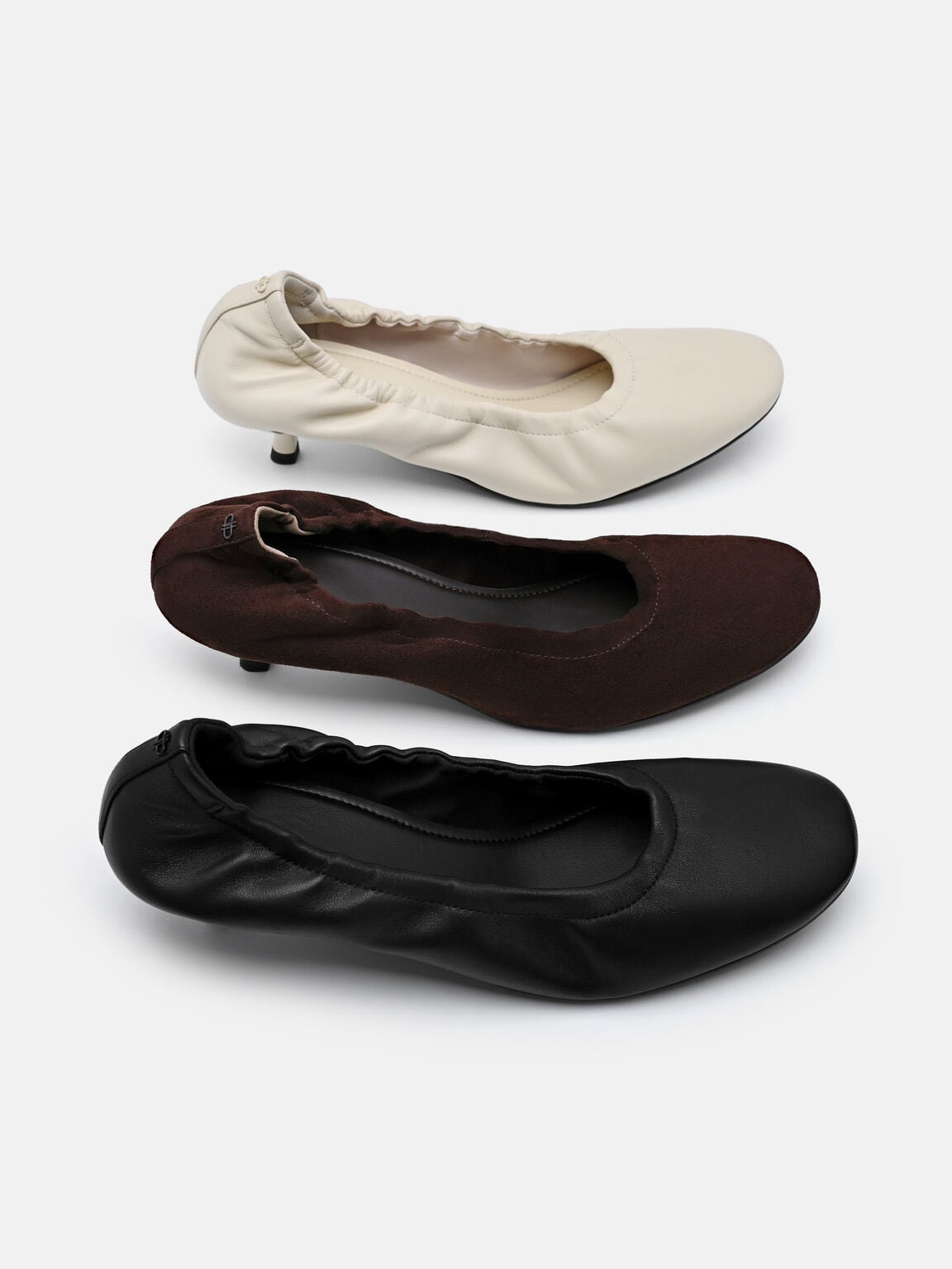 Sepatu Balerina Hak Kulit Gabrielle, , hi-res