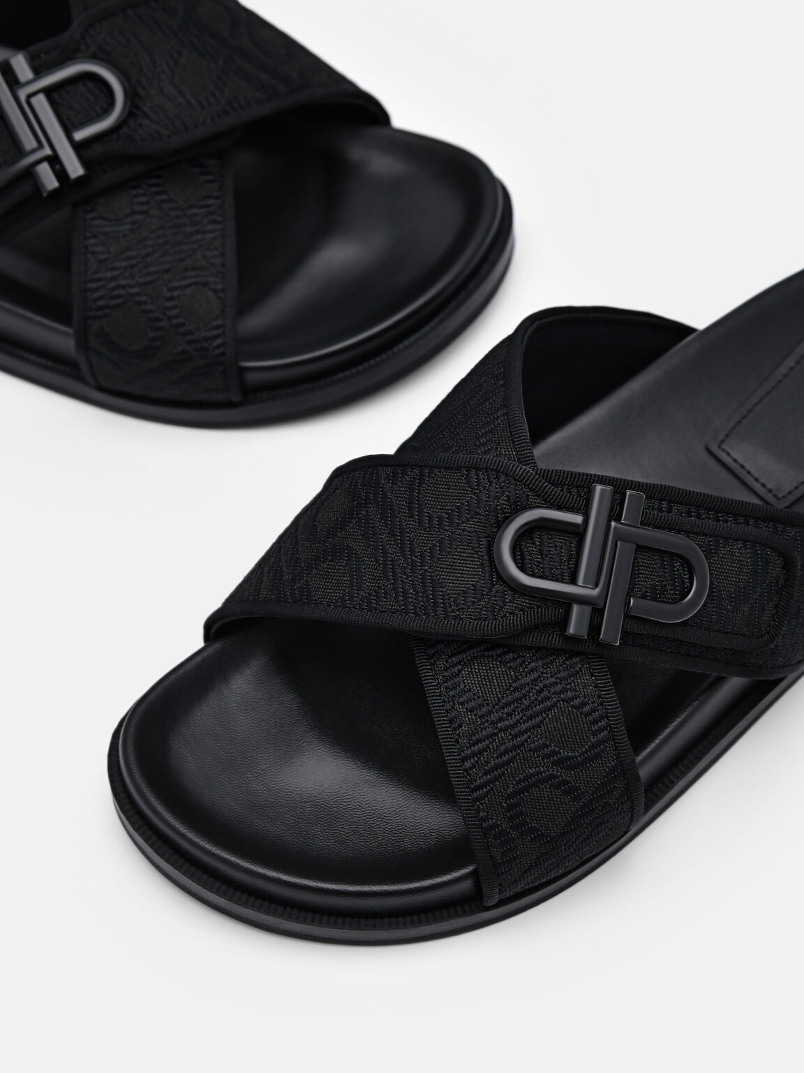 PEDRO Icon Cross Sandals, Black