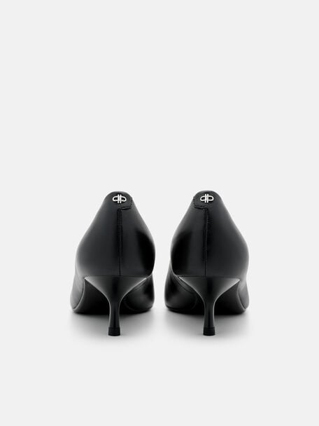 Quinn Leather Heel Pumps, , hi-res