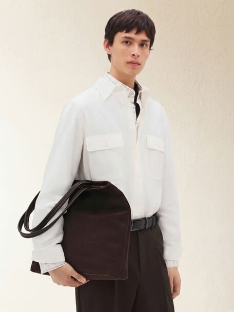 Asher Suede Tote Bag, 