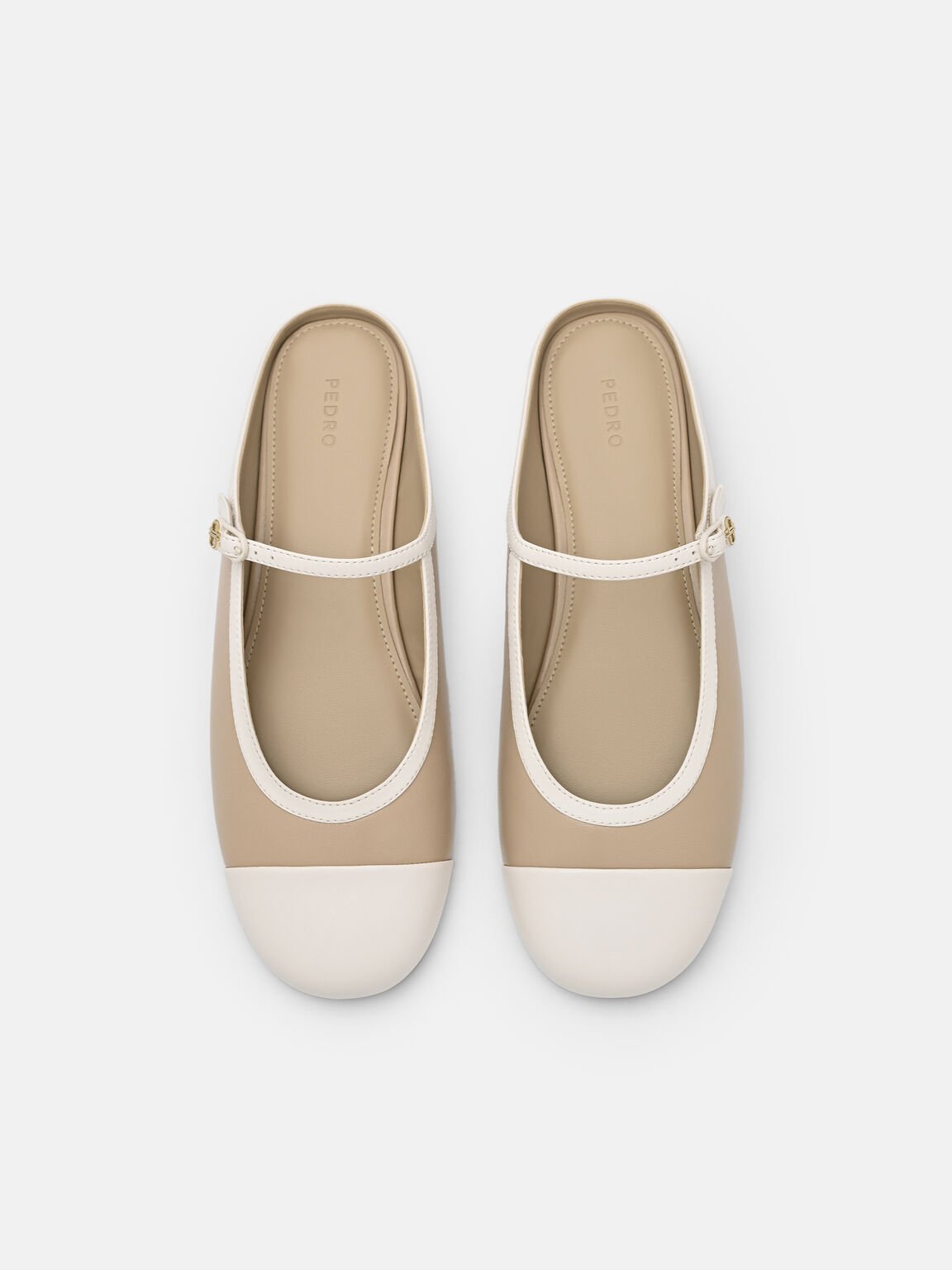 Sepatu Mules dengan Ujung Cap Toe, 