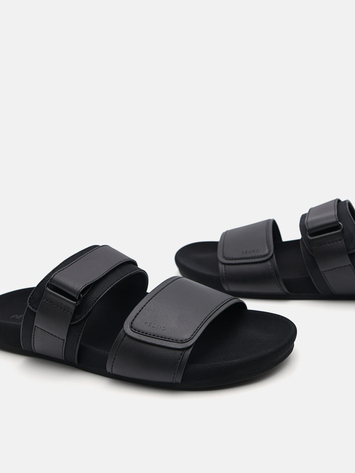 Double Strap Slide Sandals, 