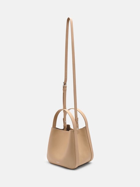 Dana Leather Bucket Bag, , hi-res