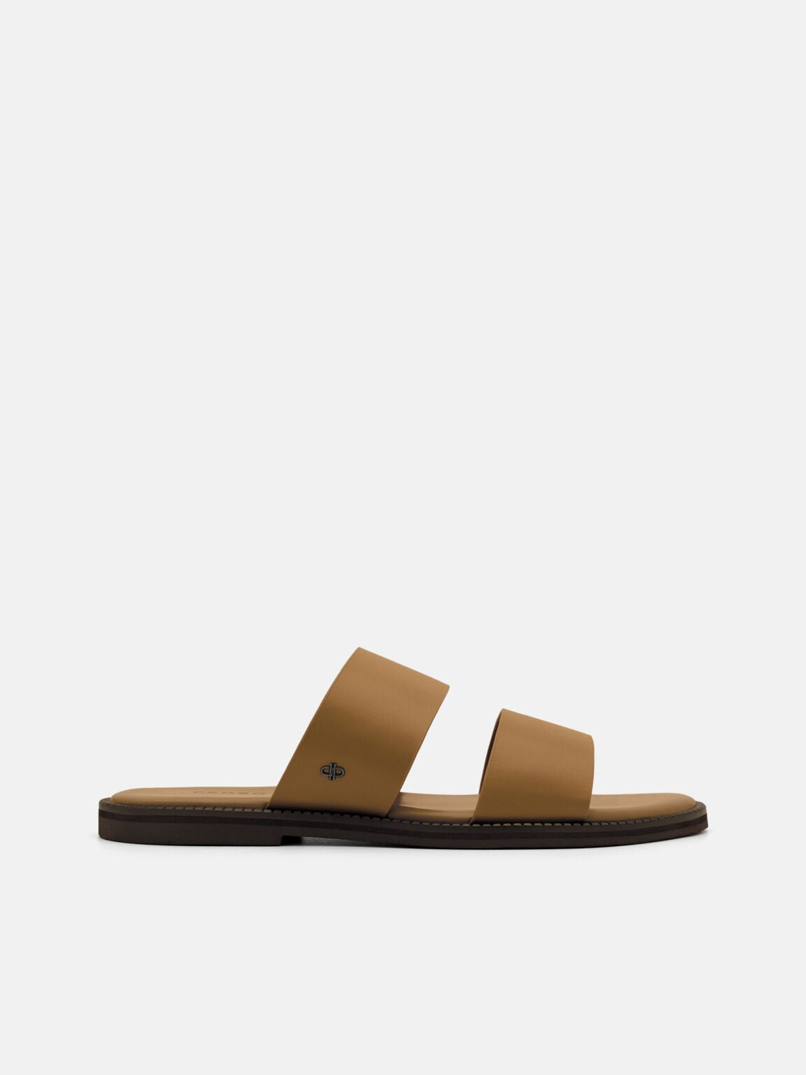 Canvas Double-Strap Slide Sandals, , hi-res