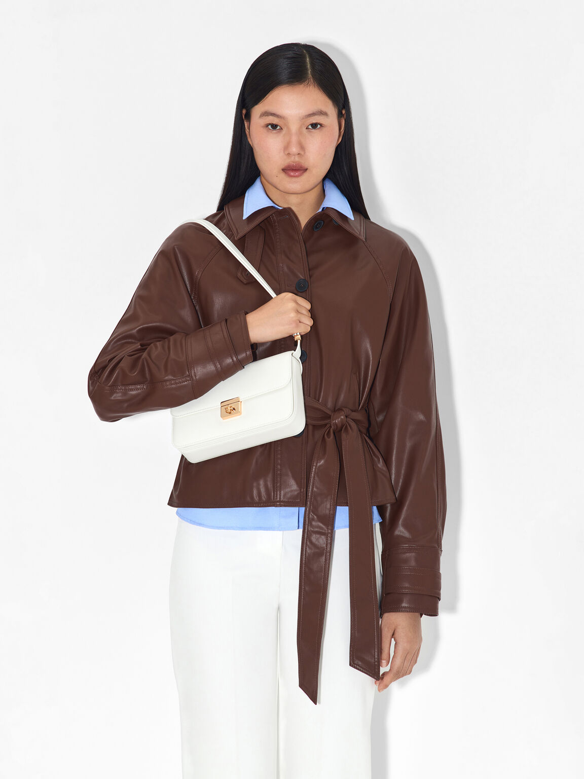 PEDRO Studio Tas Bahu Kulit, 
