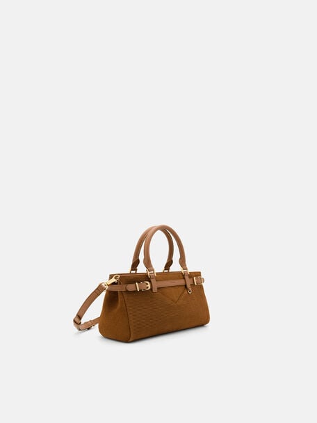 Tas Tangan Suede Vienna, , hi-res