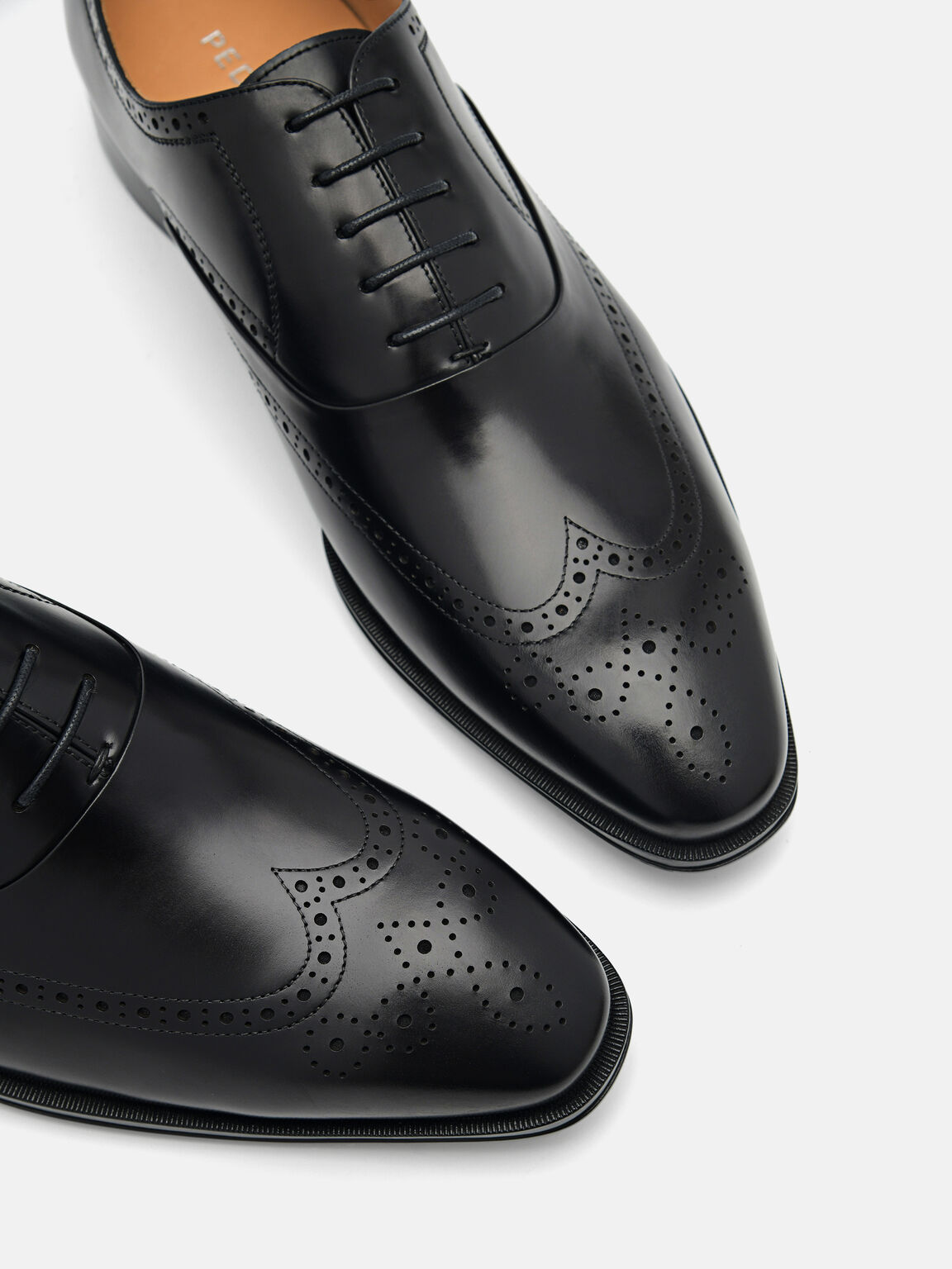Leather Brogue Oxford Shoes, 