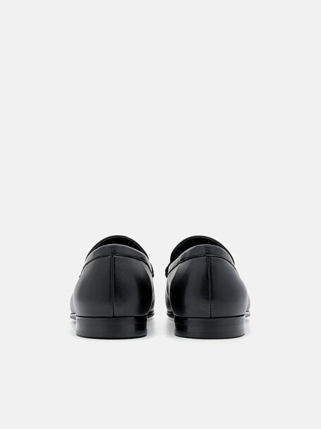 PEDRO Icon Leather Heel Sandals, Black