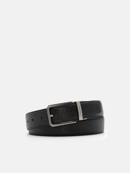 Leather Reversible Pin Belt, 