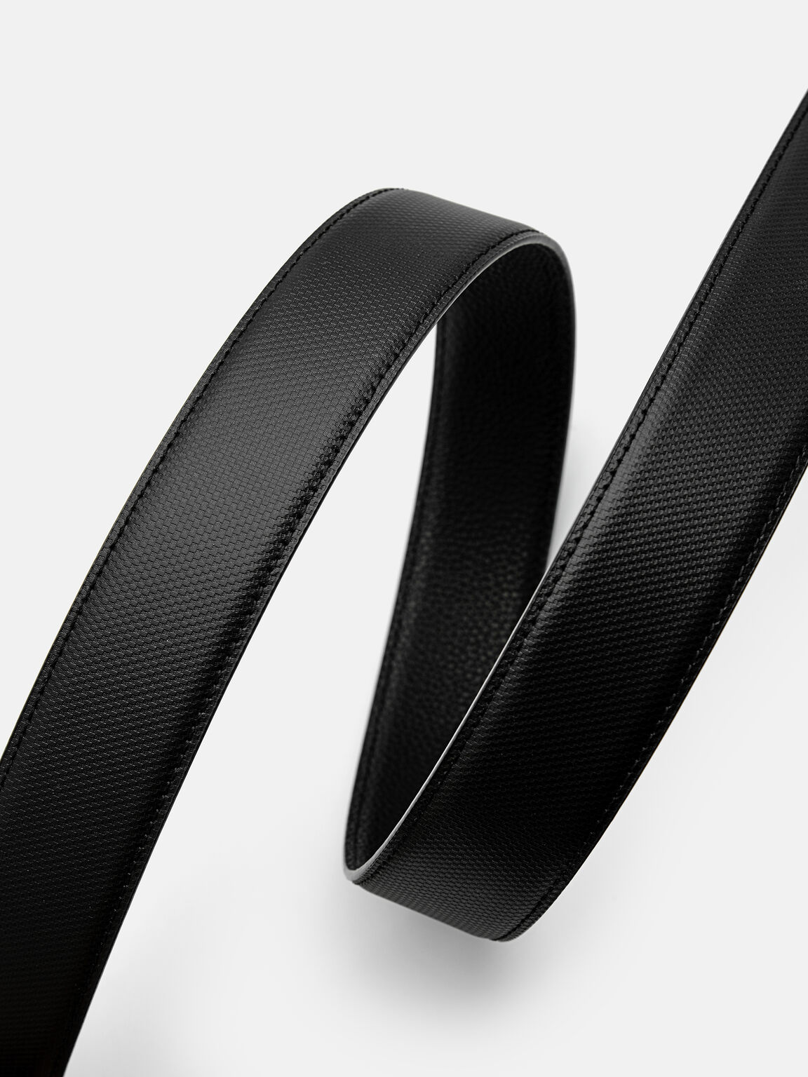 Embossed Leather Reversible Tang Belt, 