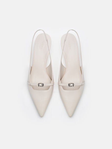 Sepatu Hak Tinggi Slingback Kulit Maggie, , hi-res