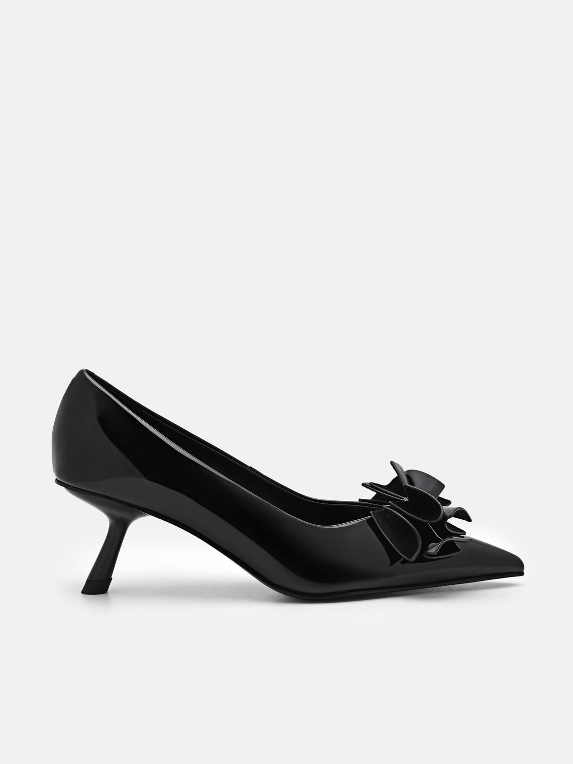 Stella Heel Pumps, Black, hi-res