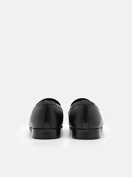 PEDRO Icon Leather Heel Sandals, Black