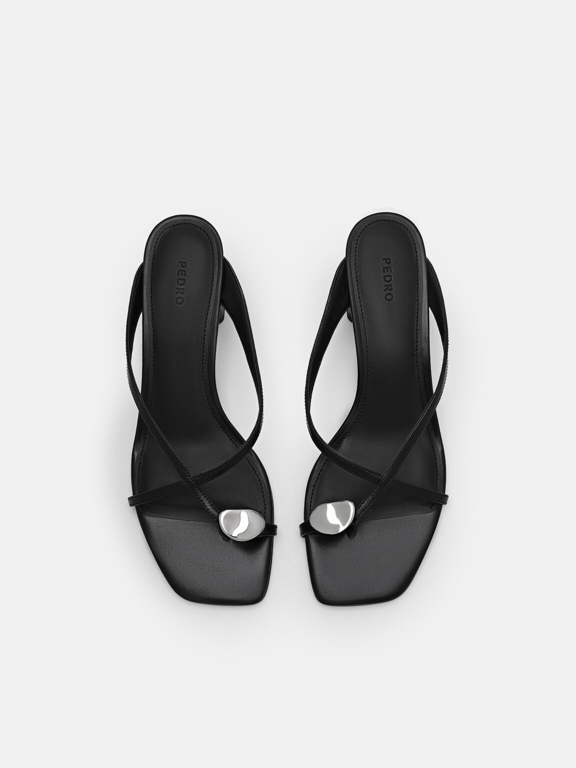 Sandal Hak Blok Kulit Alexis, 