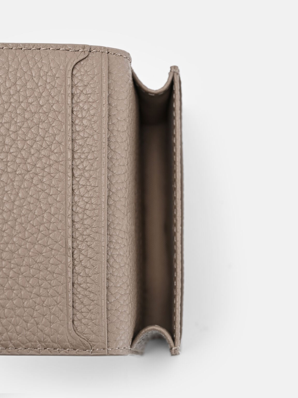 Tumbled Leather Bi-Fold Card Holder, 