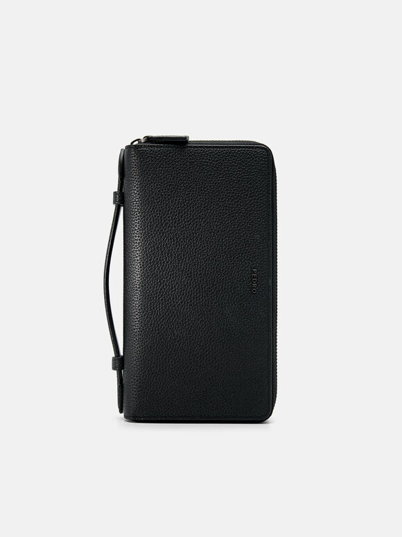 Embossed Leather Travel Organizer, 