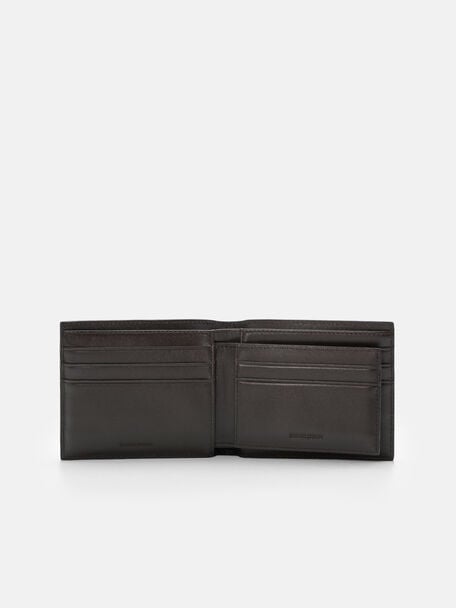 Tumbled Leather Bi-Fold Wallet with Insert, 