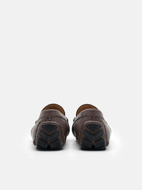 PEDRO Icon Leather Heel Sandals, Black
