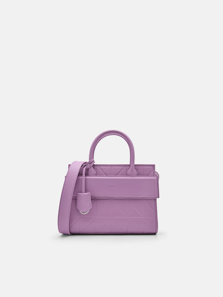 PEDRO Studio Bella Leather Handbag in Pixel, Purple, hi-res