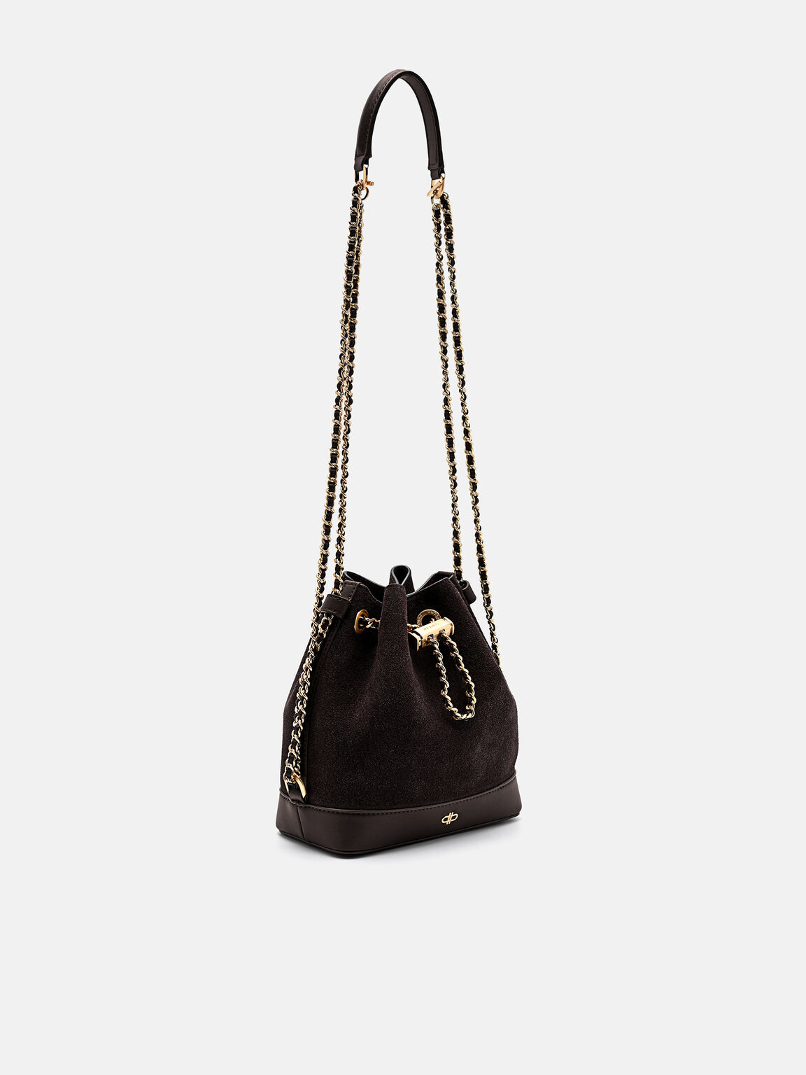 Suede Mini Bucket Bag, , hi-res