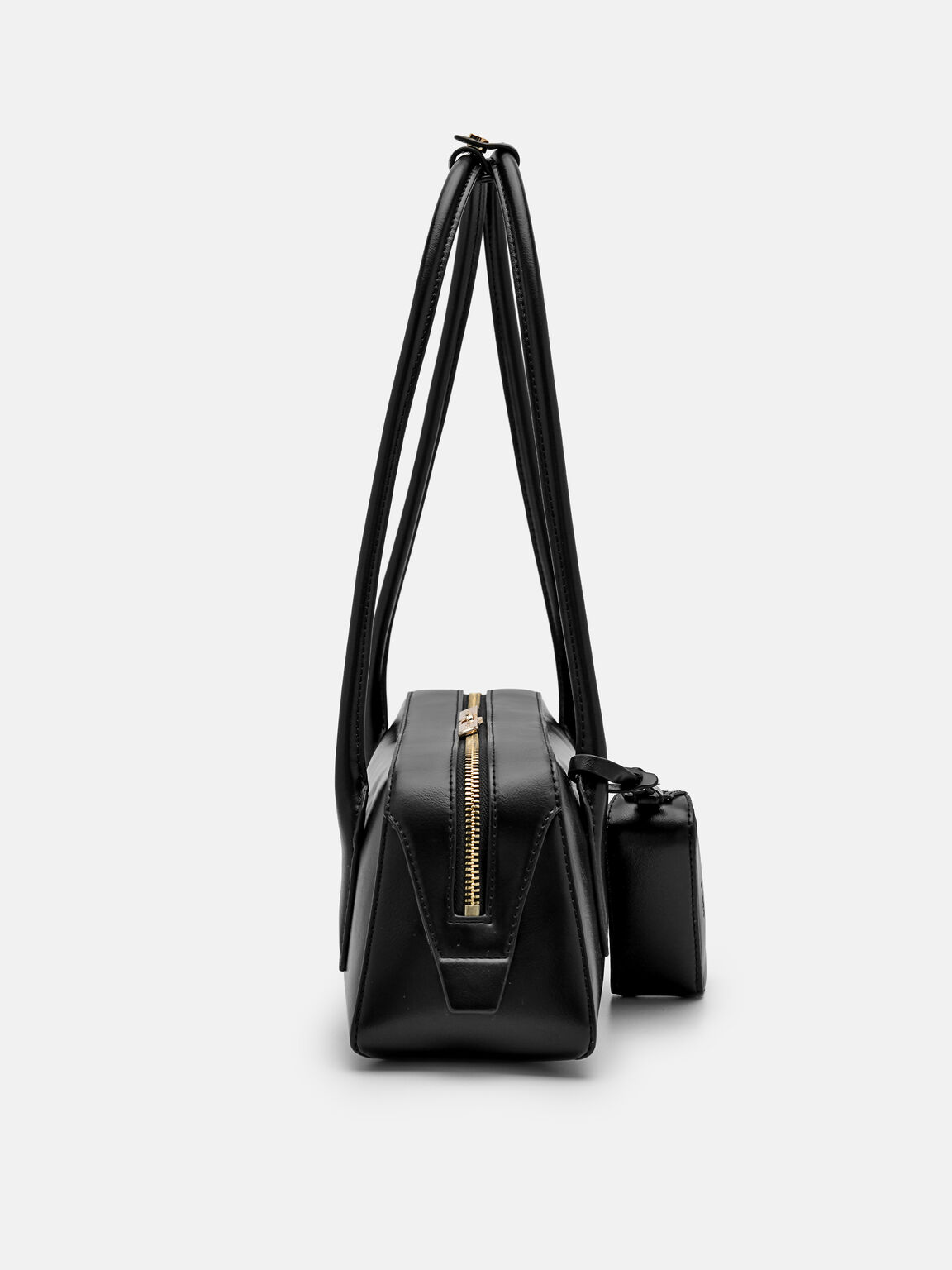 Serif Shoulder Bag, Black