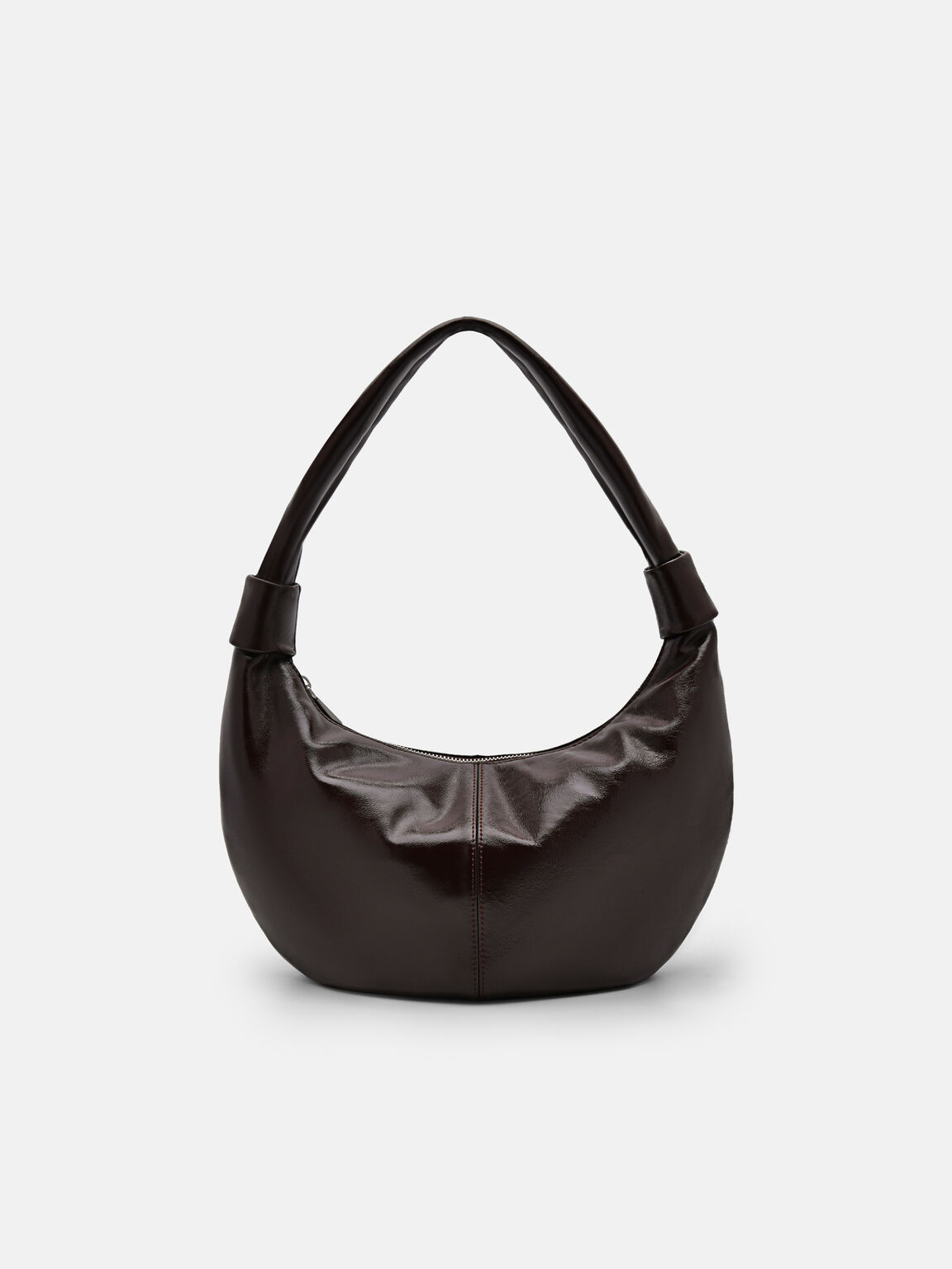 Tas Hobo Kulit PEDRO Icon, Dark Brown