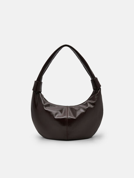 Tas Hobo Kulit PEDRO Icon, Dark Brown