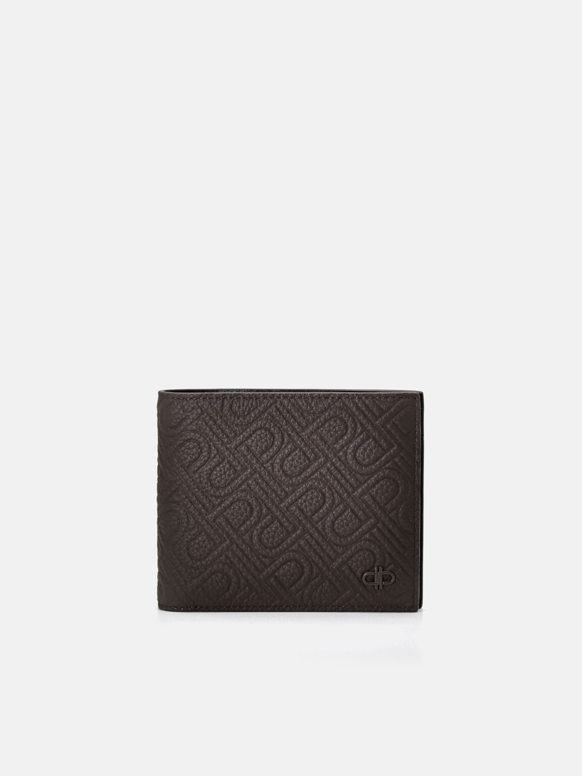 Embossed Leather Bi-Fold Flip Wallet, , hi-res