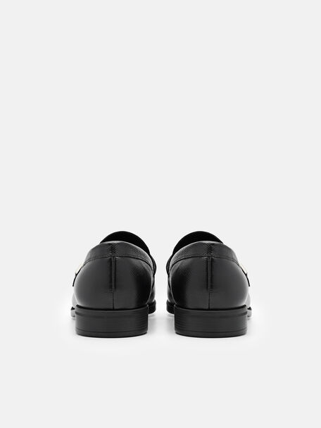 PEDRO Icon Leather Heel Sandals, Black
