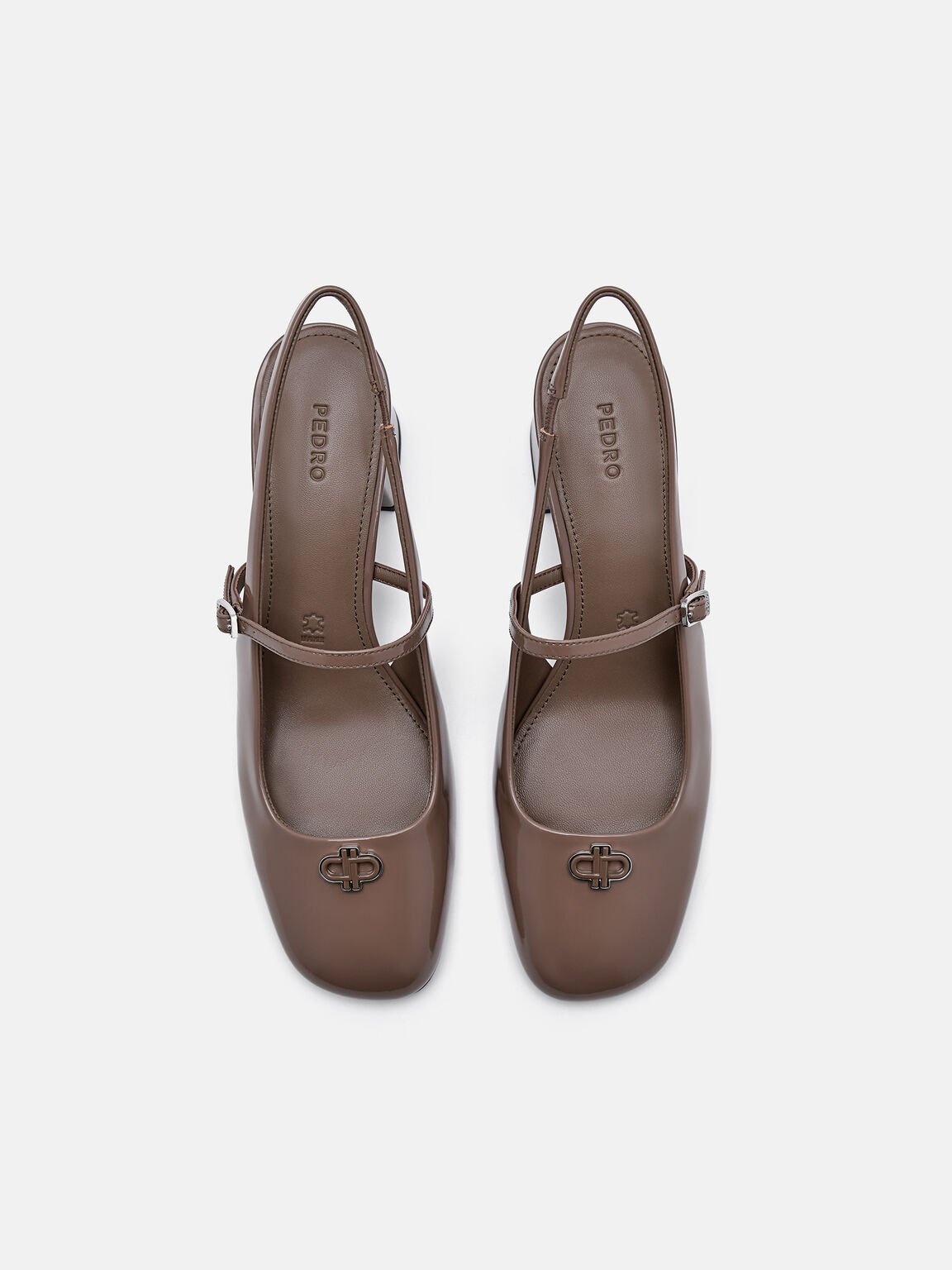 PEDRO Studio Pumps Slingback Kulit Patent, 