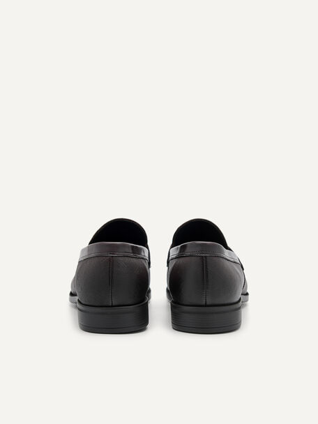PEDRO Icon Leather Heel Sandals, Black