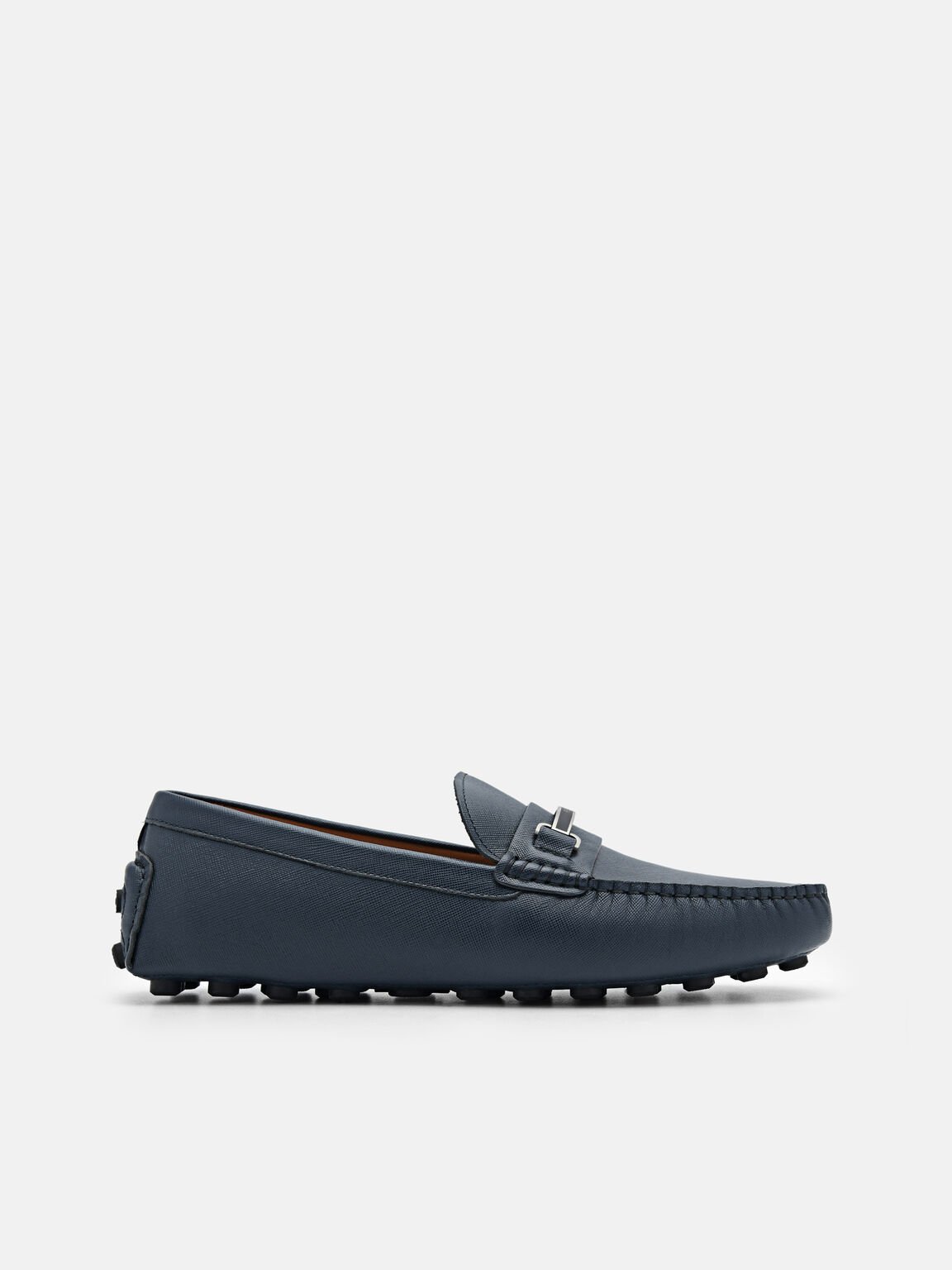 Sepatu Mengemudi Kulit Horsebit Steven, 